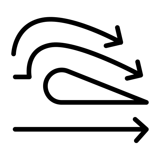 vector image of airfoil