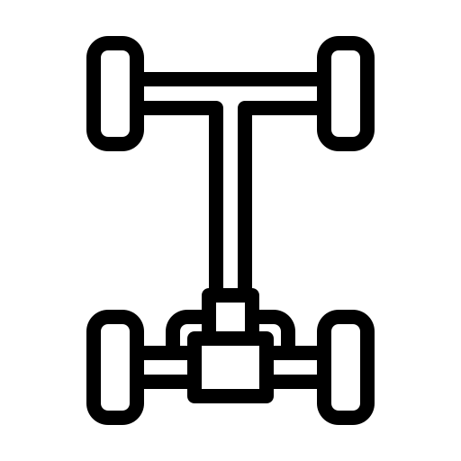 vector image of car's powertrain