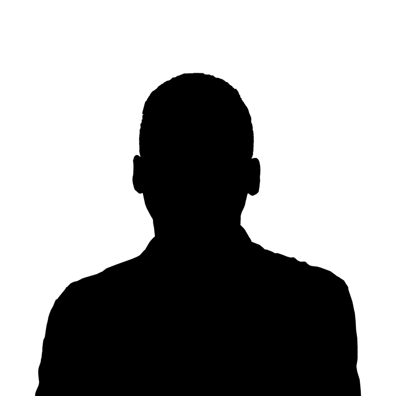 vector image of male portrait silhouette
